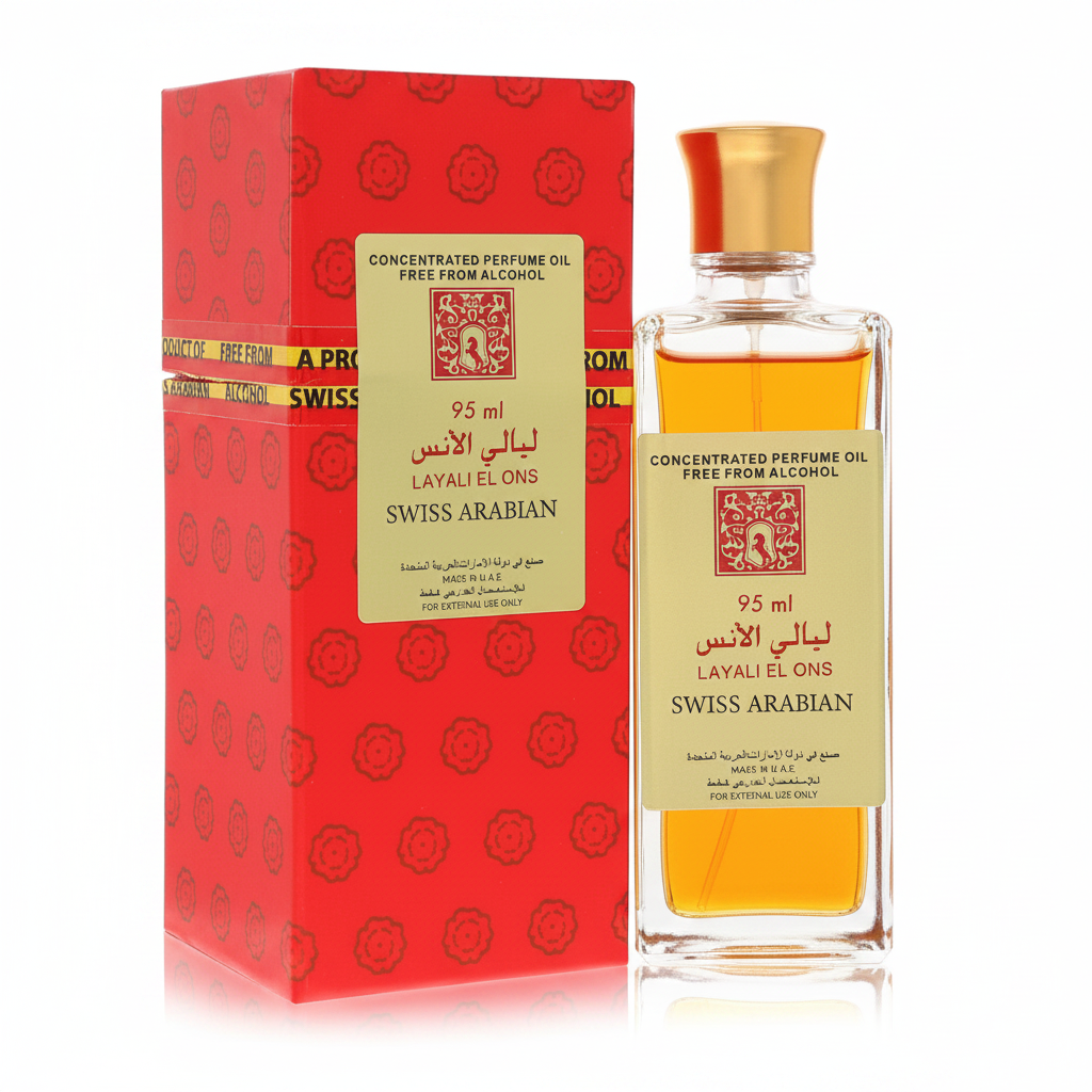 Swiss Arabian Layali El Ons Perfume Oil – 3.2 oz