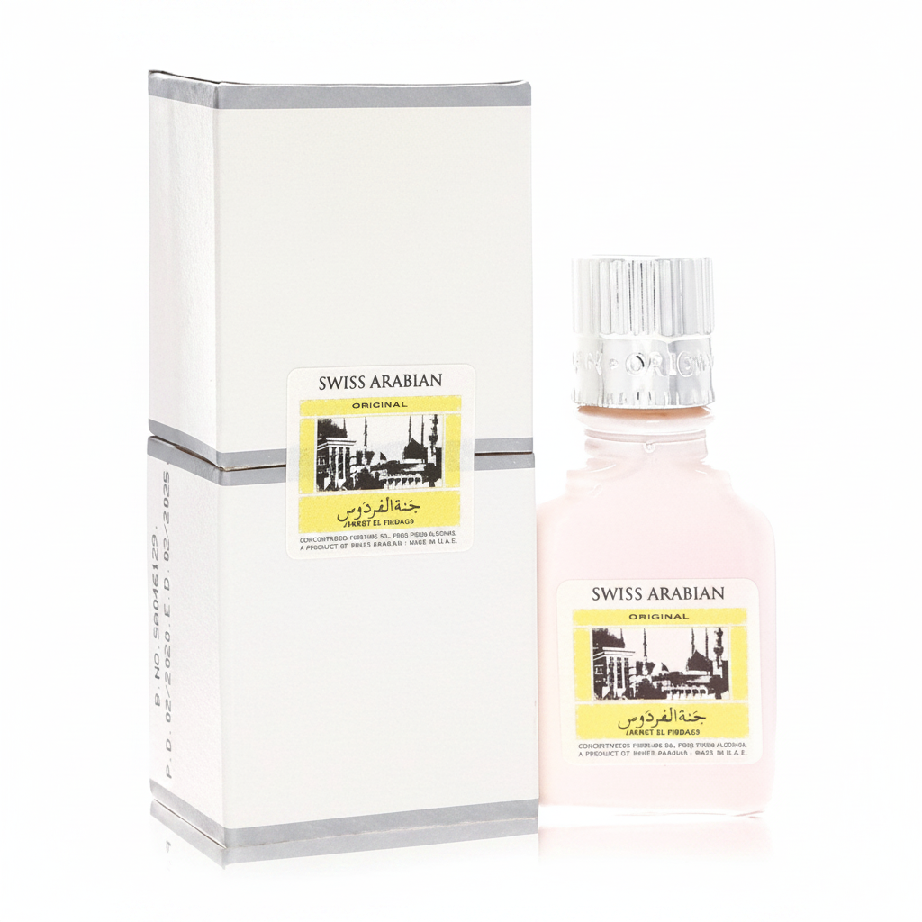 Jannet El Firdaus by Swiss Arabian Concentrated Perfume Oil Free From Alcohol (Unisex White Attar) .30 oz (Men)