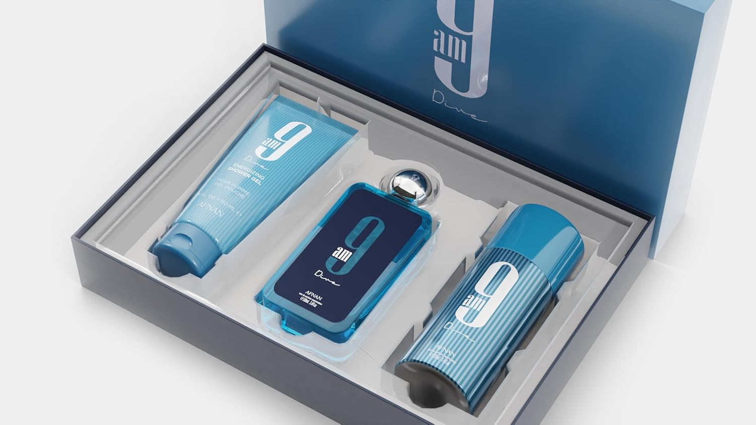Gift/Set Afnan 9Am Dive U 3 Pcs. 3.4 Men
