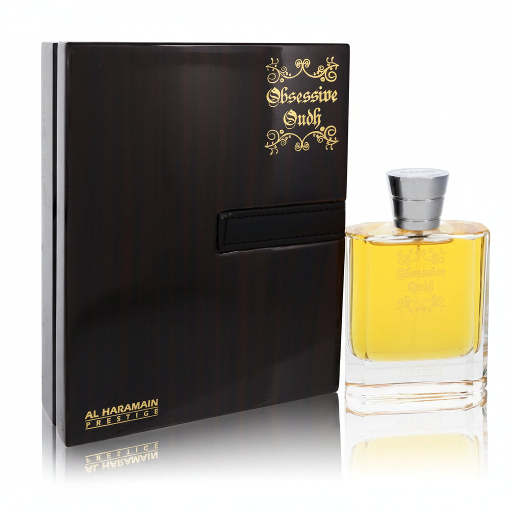 Al Haramain Obsessive Oudh by Al Haramain Eau De Parfum Spray (Unisex) 3.4 oz for Men