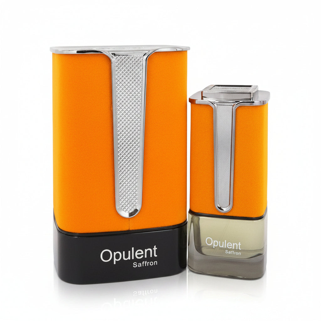 Al Haramain Opulent Saffron by Al Haramain Eau De Parfum Spray (Unisex) 3.3 oz for Men