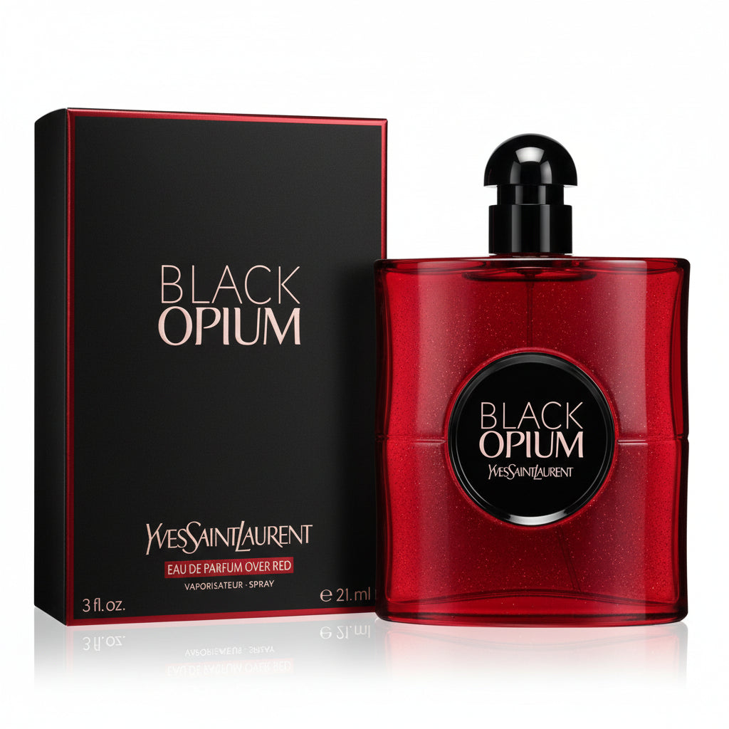 Black Opium Over Red by Yves Saint Laurent Eau De Parfum Spray 3 oz for Women