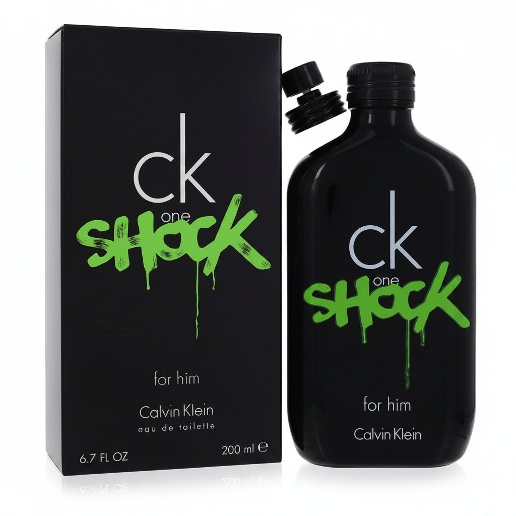 CK One Shock by Calvin Klein Eau De Toilette Spray 6.7 oz for Men