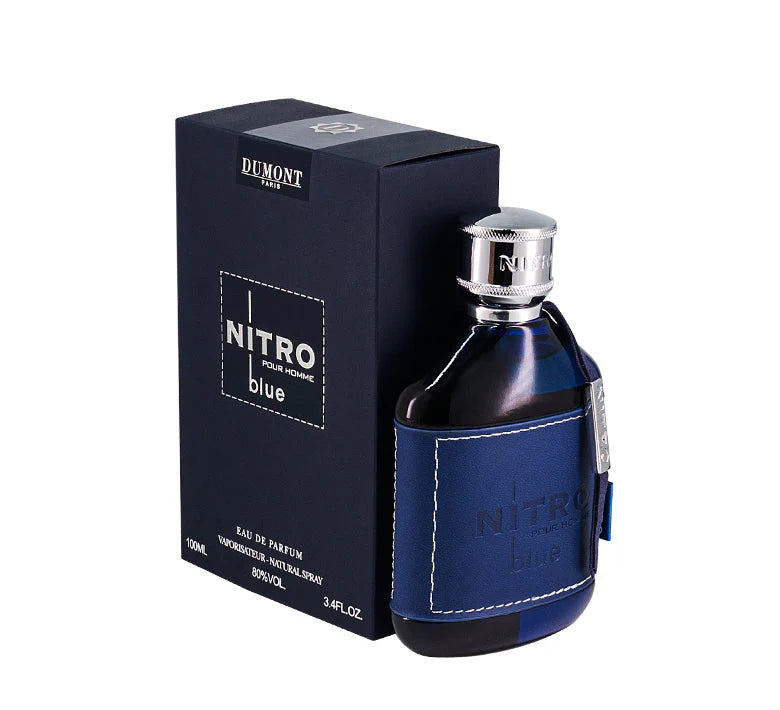 Dumont Nitro Blue by Dumont Paris Eau De Parfum SprayMen 3.4 oz for