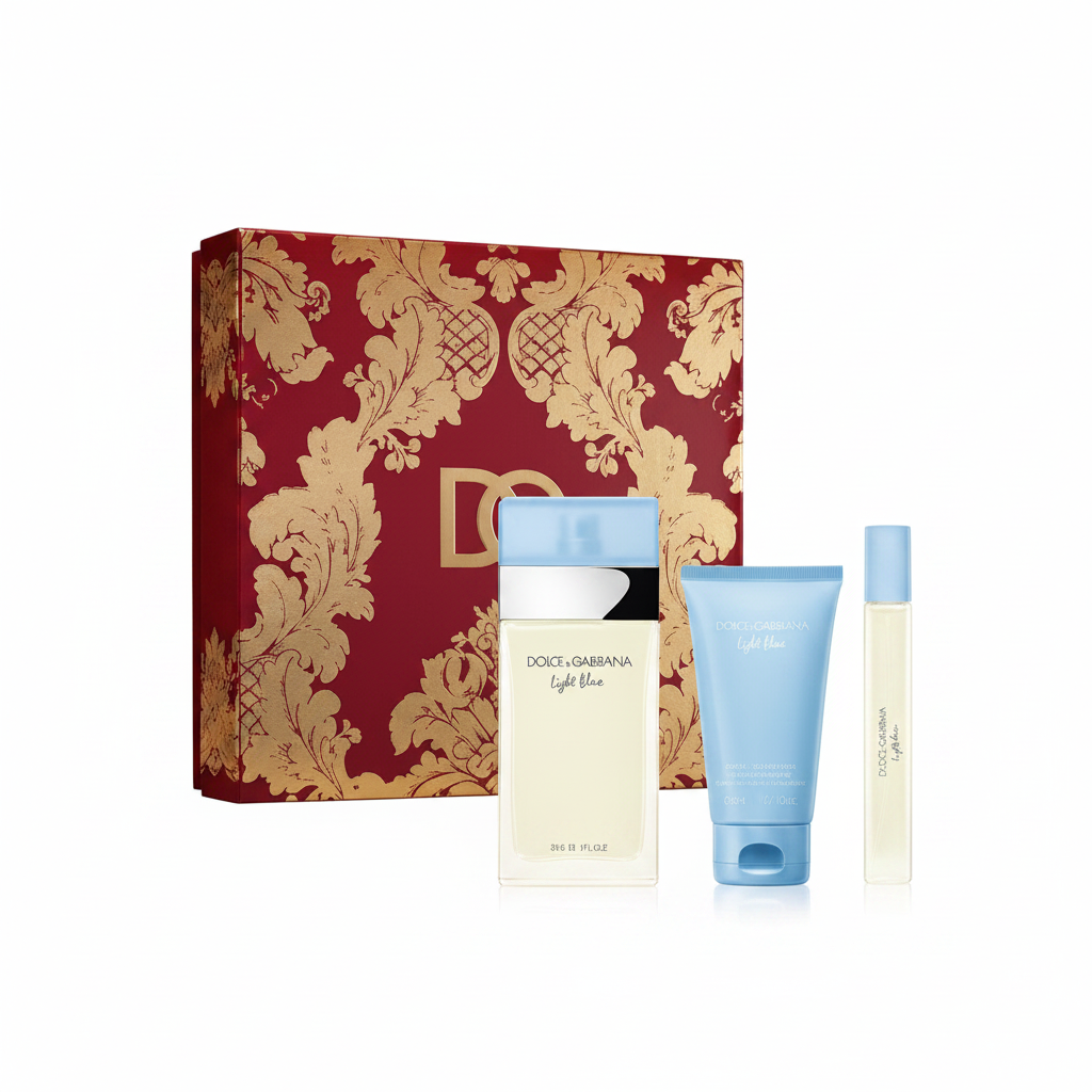 Gift/Set Light Blue 3 Pcs. 3.3 Fl Perfume By Dolce & Gabbana For Women
