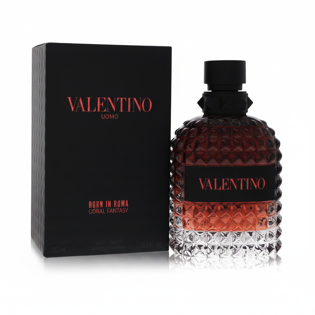 Valentino Uomo Born in Roma Coral Fantasy by Valentino Eau De Toilette Spray 3.4 oz for Men