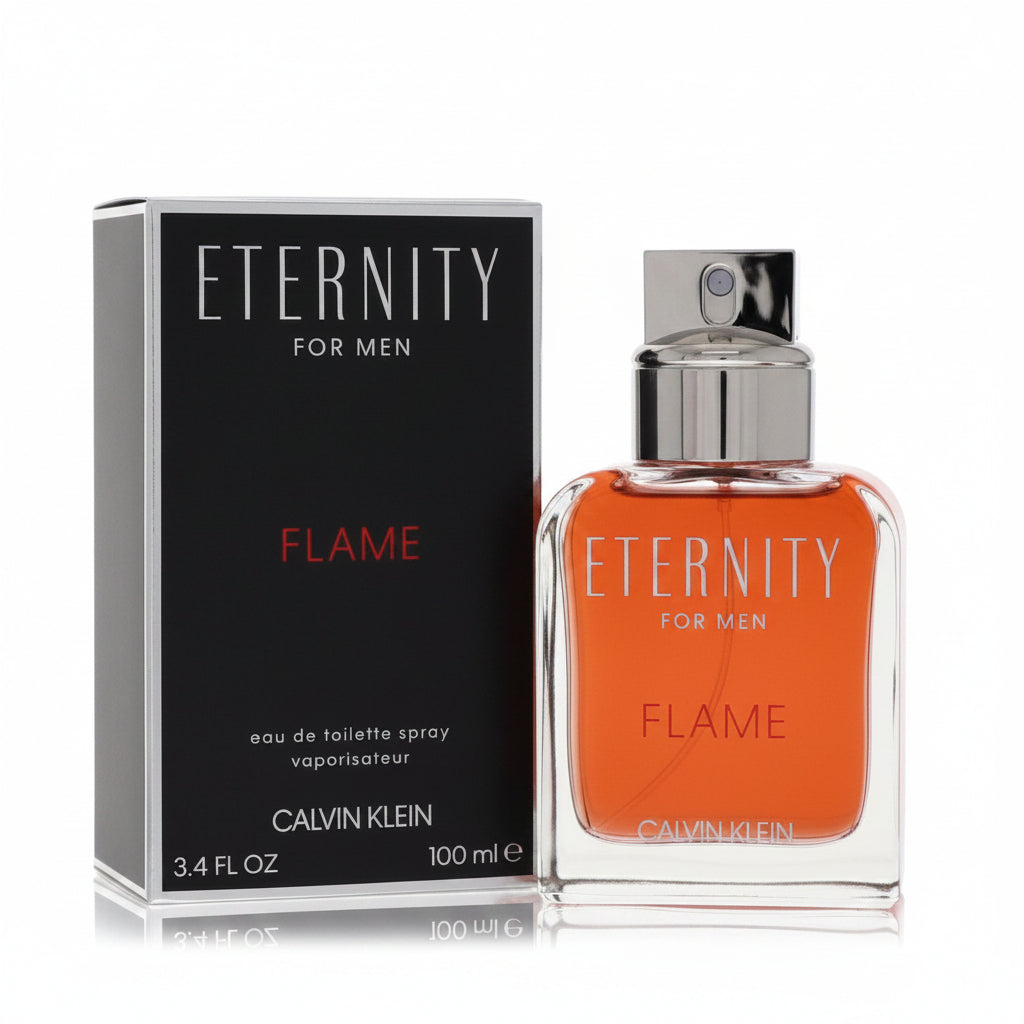 Eternity Flame by Calvin Klein Eau De Toilette Spray 3.4 oz for Men